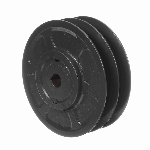2 Groove Cast Iron Finish Bore Fhp Variable Pitch Sheave, 2VP75X7/8